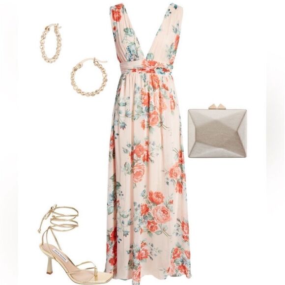 Lulus Garden Meandering Blush Floral Print
Maxi Dress - Picture 10 of 15